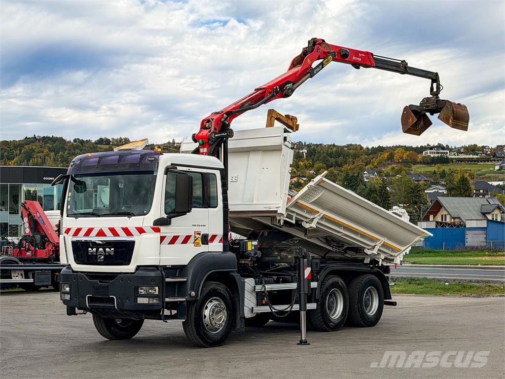 MAN TGS 33.440*KIPPER 4,50m+EPSILON Q170Z95 *6x4*TOP Гусеничные краны