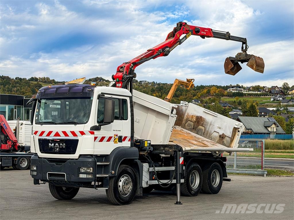 MAN TGS 33.440*KIPPER 4,50m+EPSILON Q170Z95 *6x4*TOP Гусеничные краны