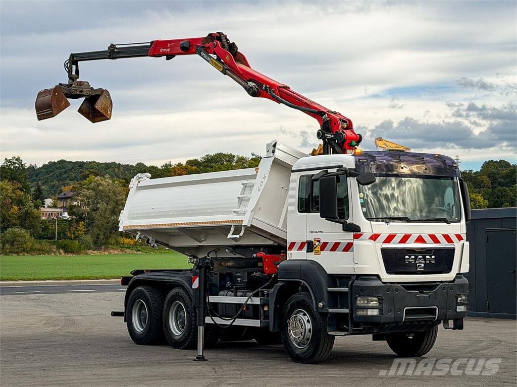 MAN TGS 33.440*KIPPER 4,50m+EPSILON Q170Z95 *6x4*TOP Гусеничные краны