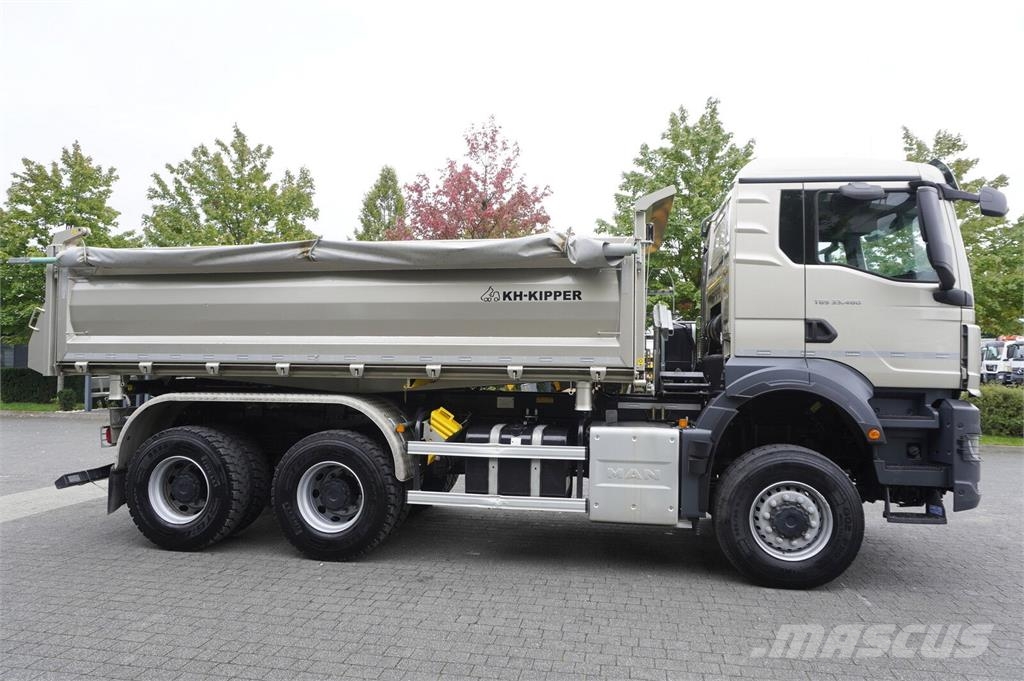 MAN TGS 33.480 6X6 / 15 tho. km!!! / KH-Kipper 3-way t Camiones bañeras basculantes o volquetes
