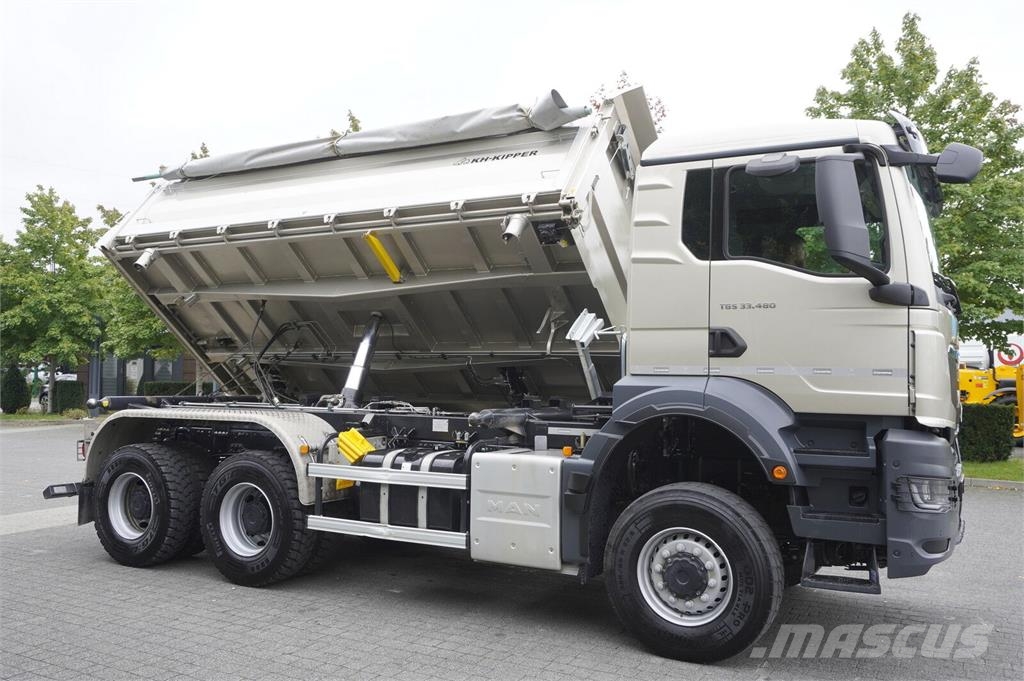 MAN TGS 33.480 6X6 / 15 tho. km!!! / KH-Kipper 3-way t Camiones bañeras basculantes o volquetes