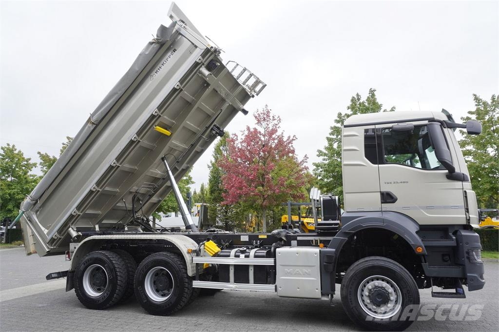 MAN TGS 33.480 6X6 / 15 tho. km!!! / KH-Kipper 3-way t Camiones bañeras basculantes o volquetes