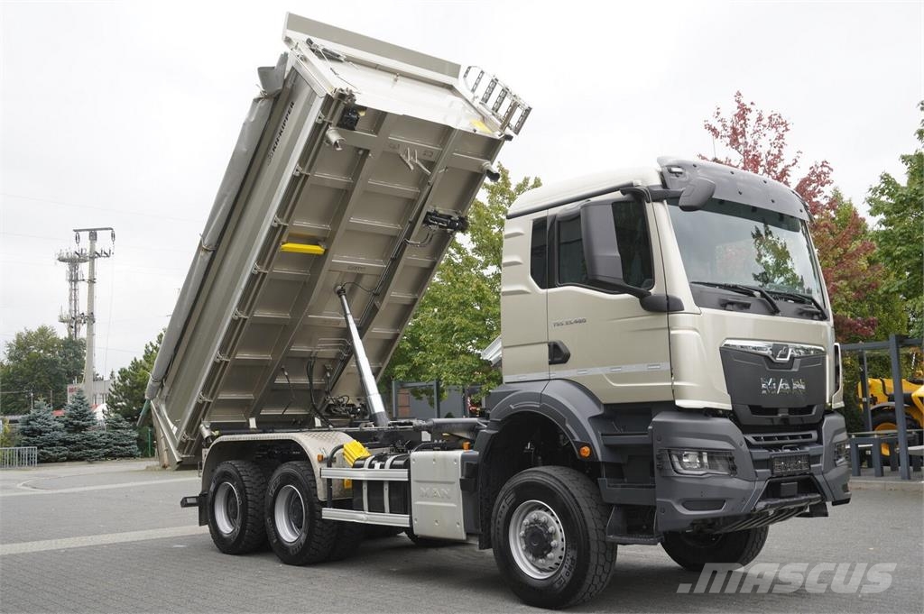 MAN TGS 33.480 6X6 / 15 tho. km!!! / KH-Kipper 3-way t Camiones bañeras basculantes o volquetes