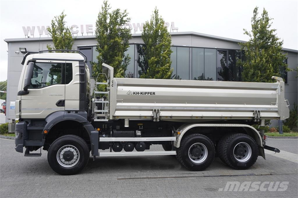 MAN TGS 33.480 6X6 / 15 tho. km!!! / KH-Kipper 3-way t Camiones bañeras basculantes o volquetes