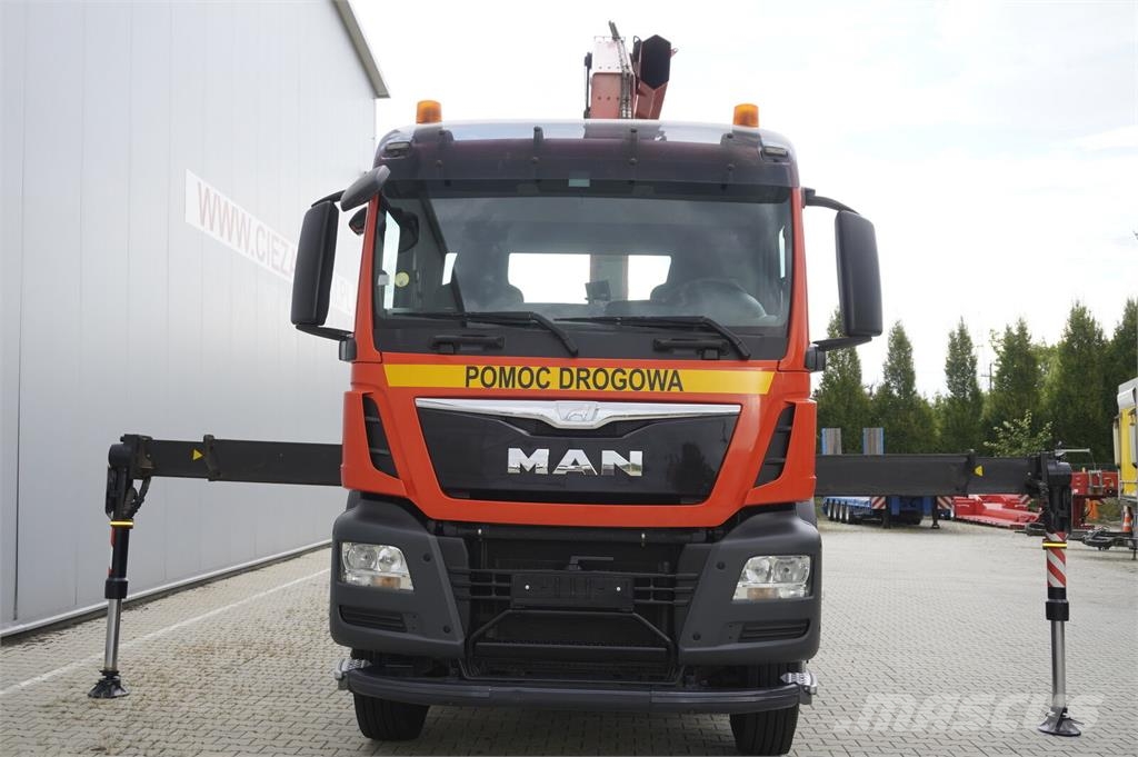 MAN TGS 35.360 E6 8×2 / FASSI F235A.2.22 crane / remot Οχήματα περισυλλογής