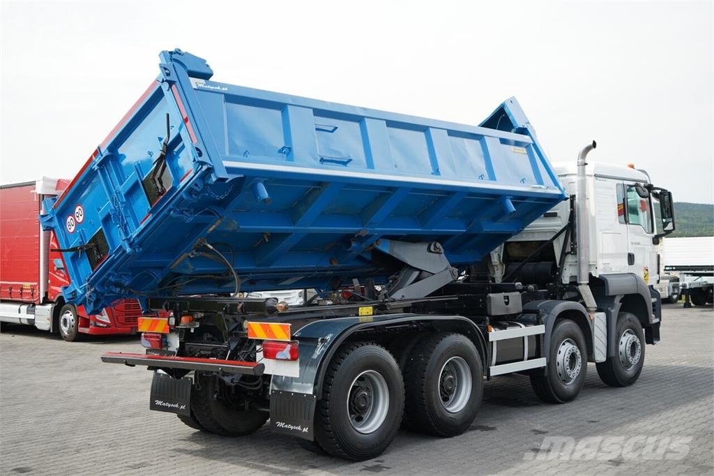 MAN TGS 35.360 / 8X4 / WYWROTKA 2 STRONNA / HYDROBURTA Kiperi kamioni