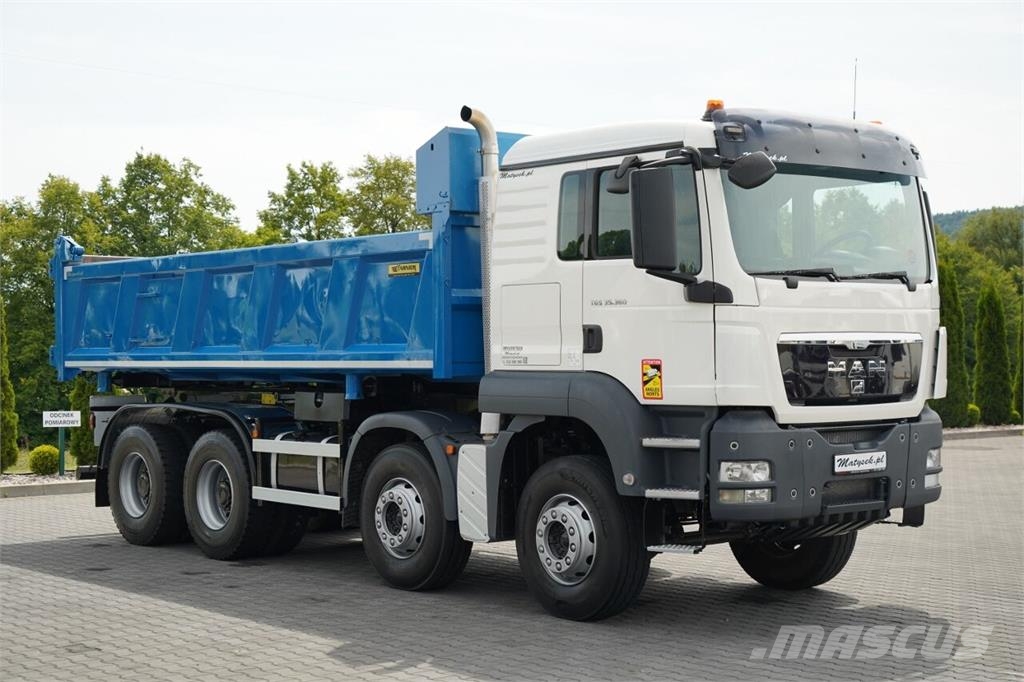MAN TGS 35.360 / 8X4 / WYWROTKA 2 STRONNA / HYDROBURTA Kiperi kamioni