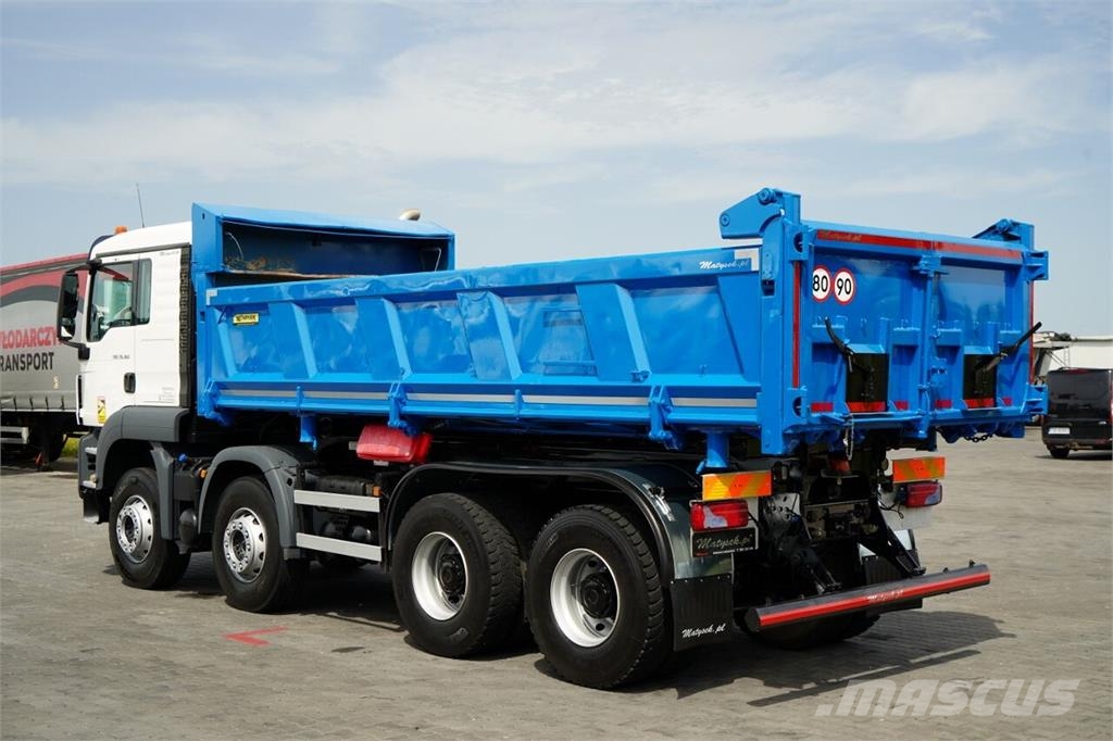 MAN TGS 35.360 / 8X4 / WYWROTKA 2 STRONNA / HYDROBURTA Kiperi kamioni