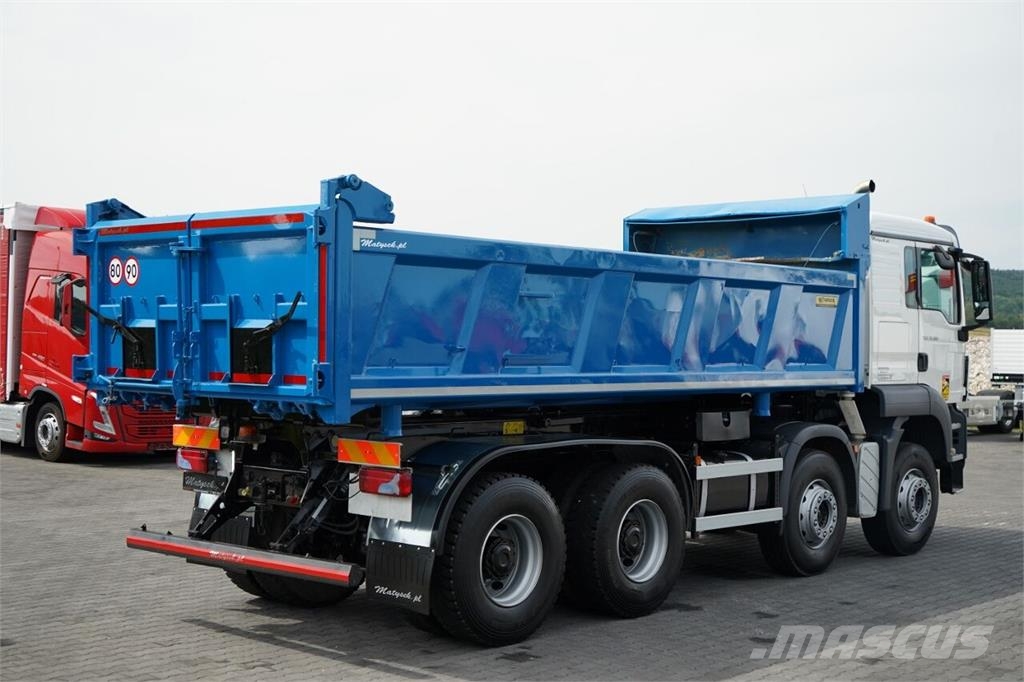 MAN TGS 35.360 / 8X4 / WYWROTKA 2 STRONNA / HYDROBURTA Kiperi kamioni