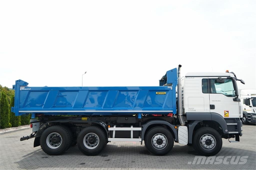 MAN TGS 35.360 / 8X4 / WYWROTKA 2 STRONNA / HYDROBURTA Kiperi kamioni