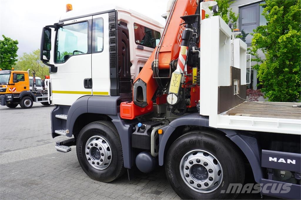 MAN TGS 35.360 8×2 / HDS FASSI F165A.2.22 crane / Remo Dvigala na gosenicah