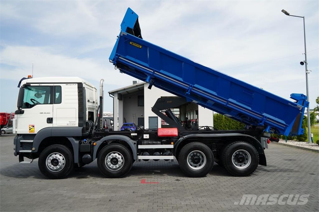 MAN TGS 35.360 / 8X4 / WYWROTKA 2 STRONNA / HYDROBURTA Kiperi kamioni
