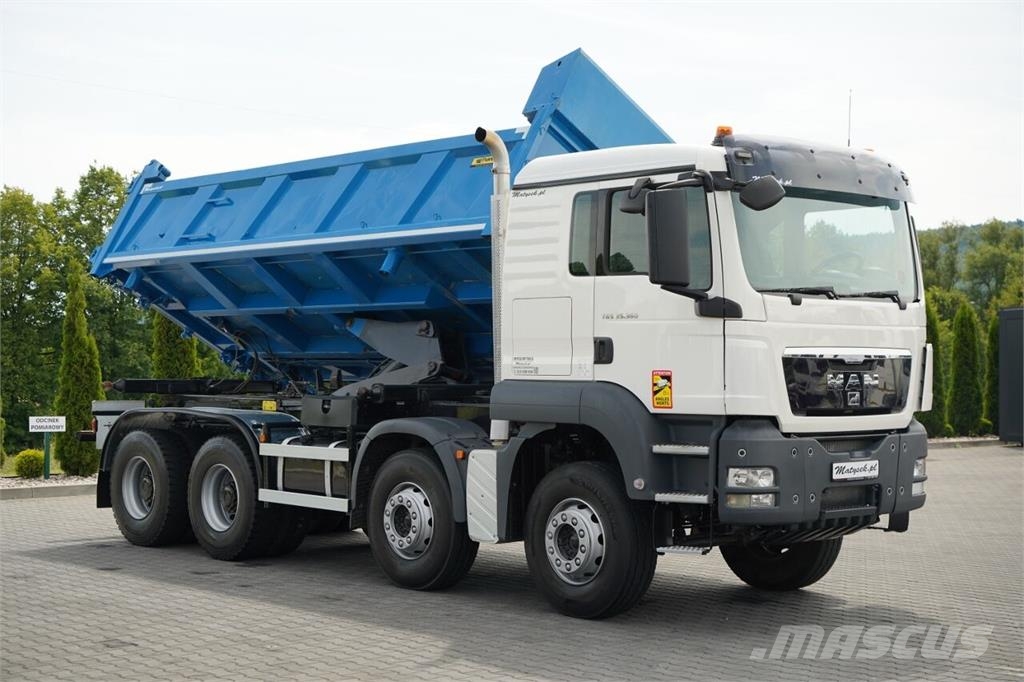 MAN TGS 35.360 / 8X4 / WYWROTKA 2 STRONNA / HYDROBURTA Kiperi kamioni