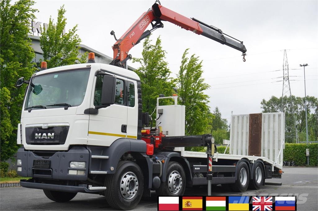 MAN TGS 35.360 8×2 / HDS FASSI F165A.2.22 crane / Remo Dvigala na gosenicah