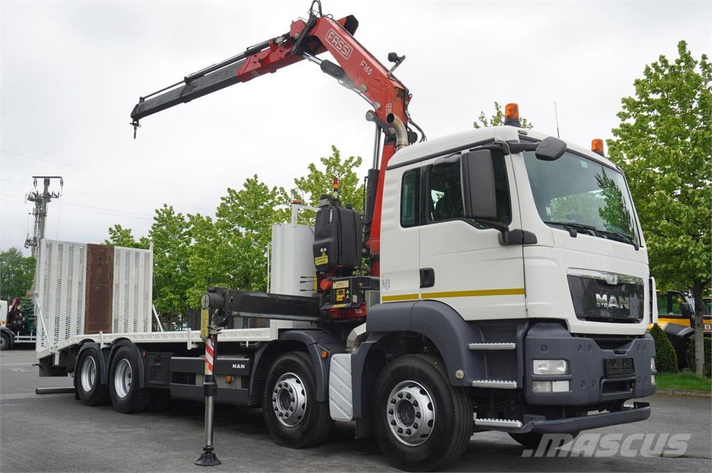 MAN TGS 35.360 8×2 / HDS FASSI F165A.2.22 crane / Remo Dvigala na gosenicah