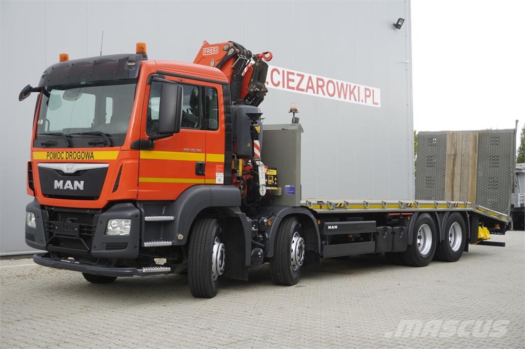MAN TGS 35.360 E6 8×2 / FASSI F235A.2.22 crane / remot Οχήματα περισυλλογής