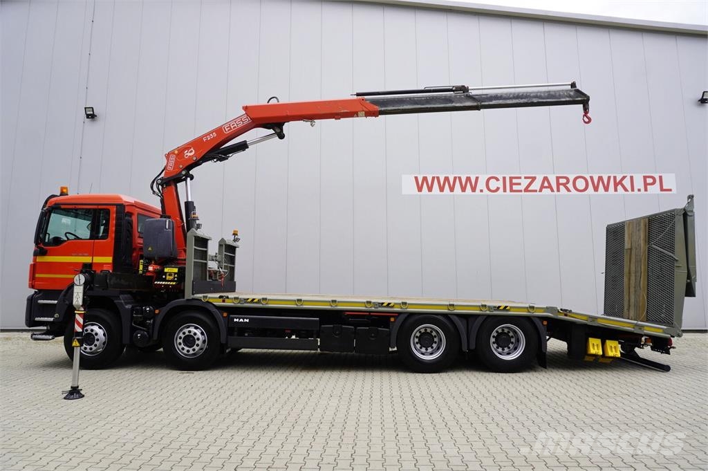 MAN TGS 35.360 E6 8×2 / FASSI F235A.2.22 crane / remot Οχήματα περισυλλογής