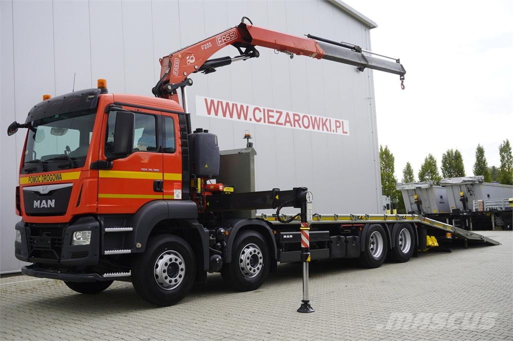 MAN TGS 35.360 E6 8×2 / FASSI F235A.2.22 crane / remot Οχήματα περισυλλογής