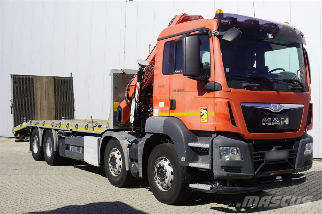 MAN TGS 35.360 E6 8×2 / Fassi F235A.2.22 crane / remot Raupenkrane