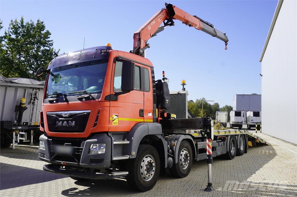 MAN TGS 35.360 E6 8×2 / Fassi F235A.2.22 crane / remot Raupenkrane