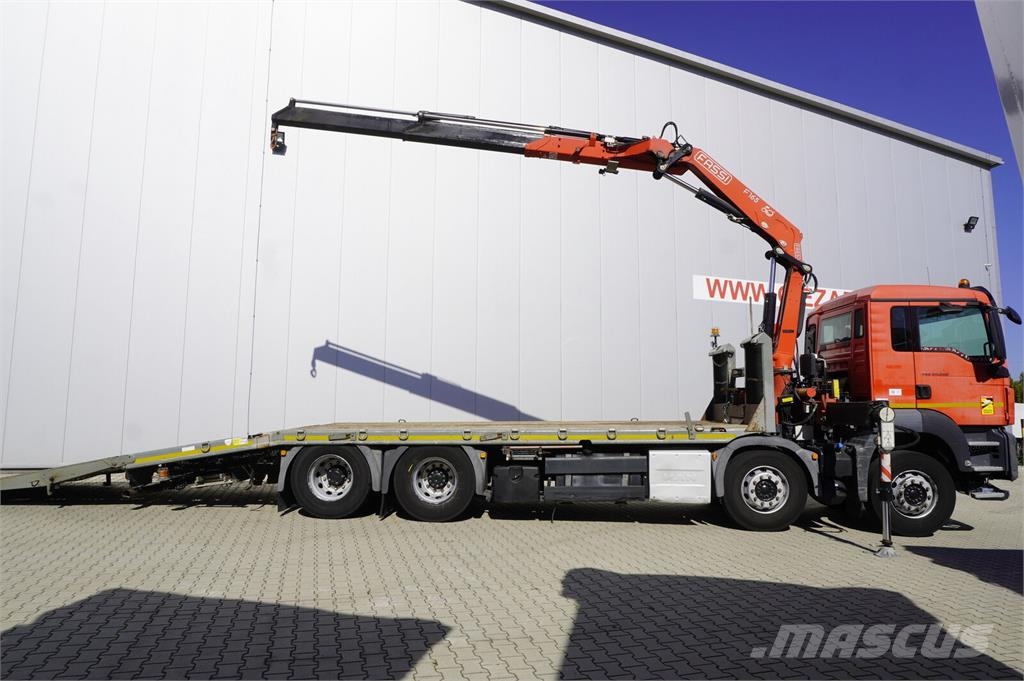 MAN TGS 35.360 E6 8×2 / Fassi F235A.2.22 crane / remot Автомобили за пътна помощ