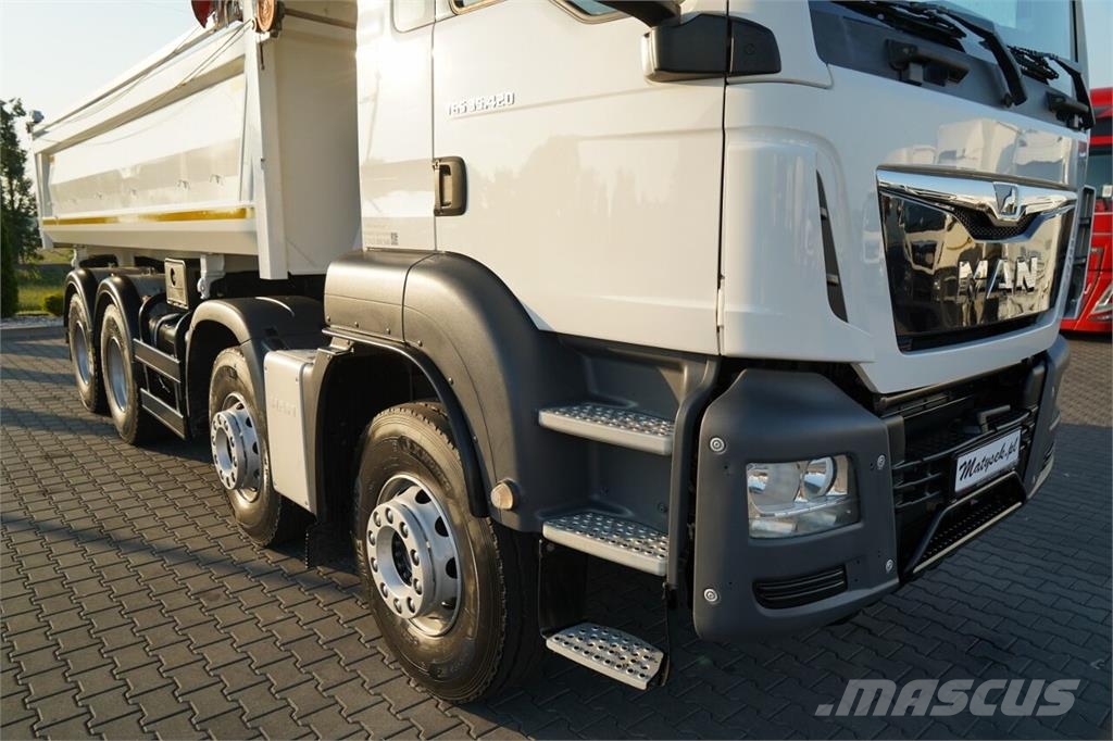 MAN TGS 35.420 / 8X4 / WYWROTKA 2 STR. / HYDROBURTA / Camiones bañeras basculantes o volquetes