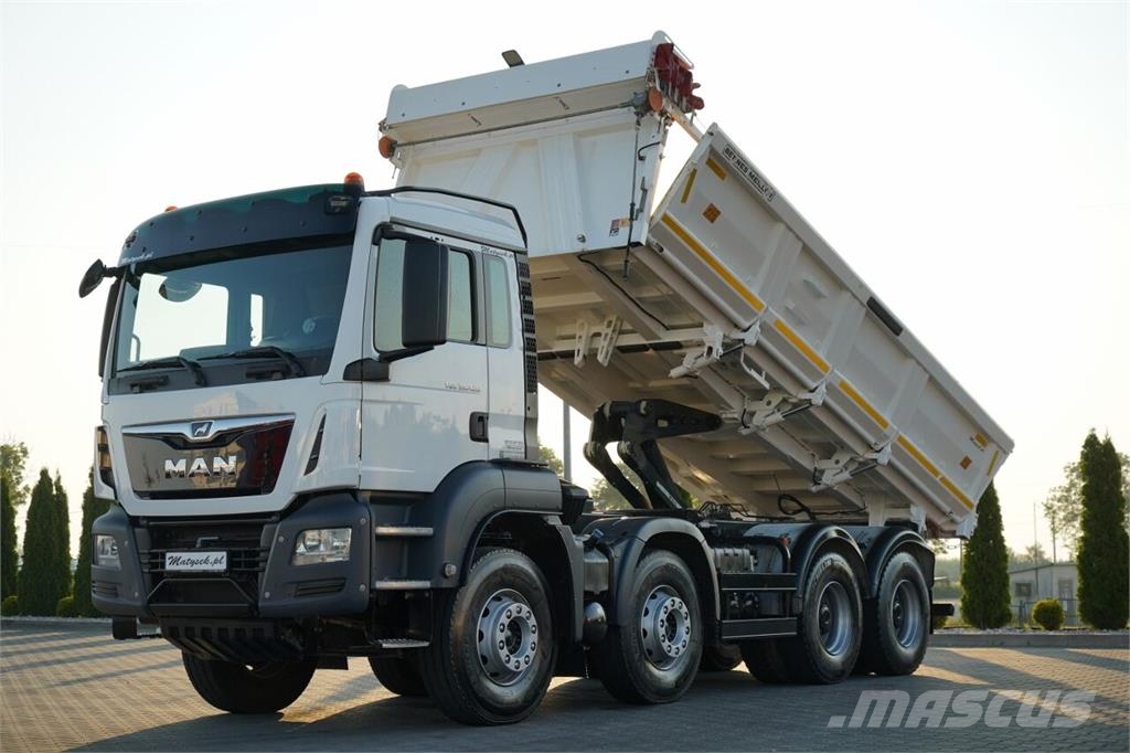 MAN TGS 35.420 / 8X4 / WYWROTKA 2 STR. / HYDROBURTA / Camiones bañeras basculantes o volquetes