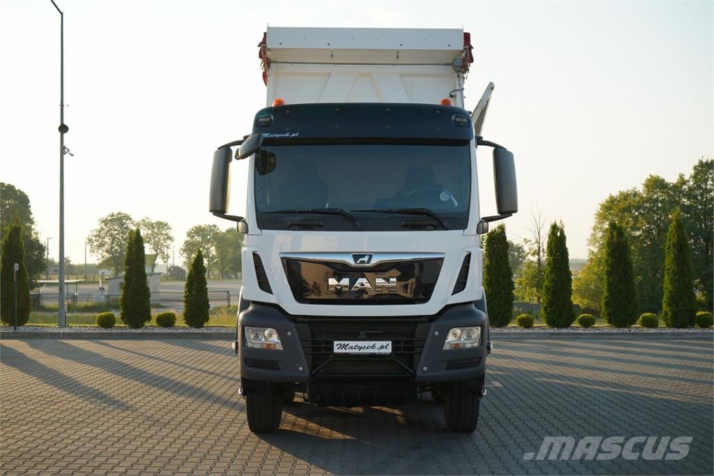 MAN TGS 35.420 / 8X4 / WYWROTKA 2 STR. / HYDROBURTA / Camiones bañeras basculantes o volquetes