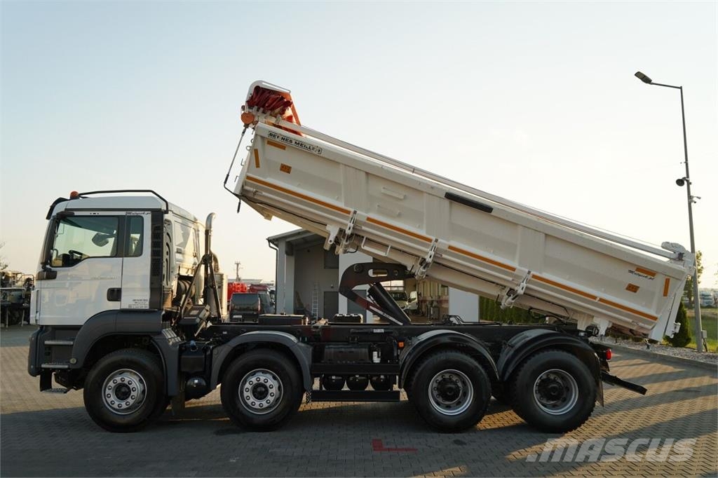 MAN TGS 35.420 / 8X4 / WYWROTKA 2 STR. / HYDROBURTA / Camiones bañeras basculantes o volquetes
