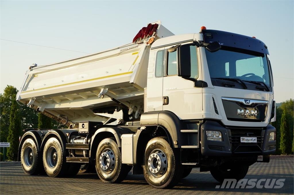 MAN TGS 35.420 / 8X4 / WYWROTKA 2 STR. / HYDROBURTA / Camiones bañeras basculantes o volquetes