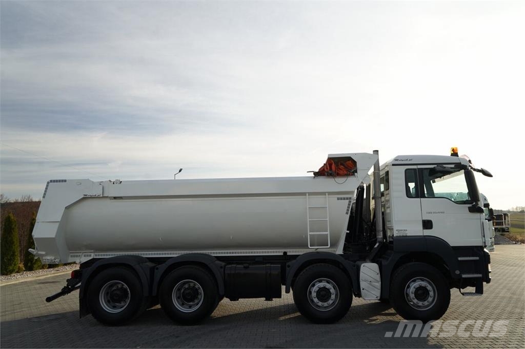 MAN TGS 35.440 / 8X4 / WYWROTKA TYLNOZSYPOWA / HYDROKL Camiões basculantes