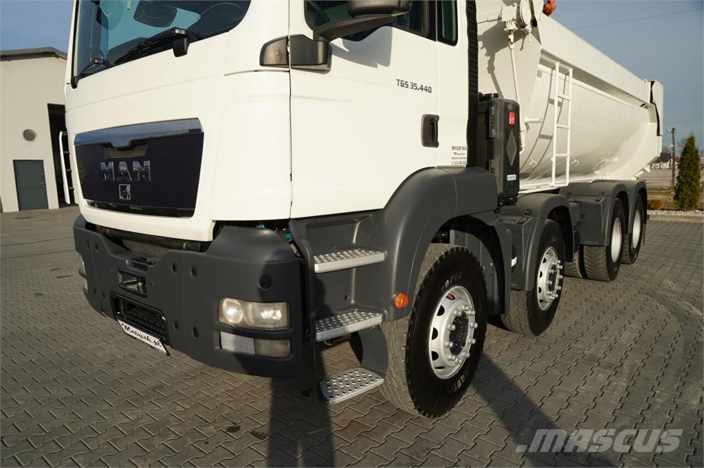 MAN TGS 35.440 / 8X4 / WYWROTKA TYLNOZSYPOWA / HYDROKL Camiões basculantes
