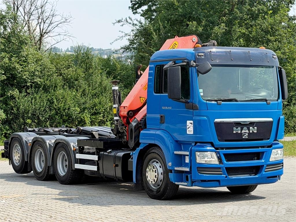 MAN TGS 35.440 * ABROLLKIPPER *PK 26002-EH B * 8x4 Камиони с кран с кука