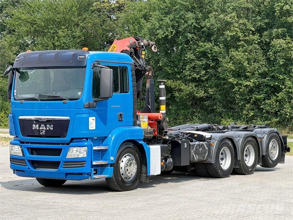 MAN TGS 35.440 * ABROLLKIPPER *PK 26002-EH B * 8x4 Камиони с кран с кука