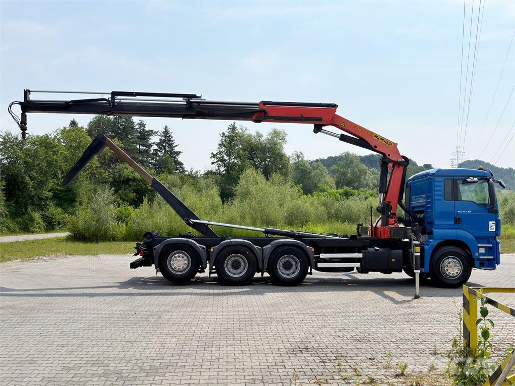 MAN TGS 35.440 * ABROLLKIPPER *PK 26002-EH B * 8x4 Камиони с кран с кука