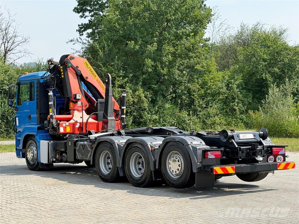 MAN TGS 35.440 * ABROLLKIPPER *PK 26002-EH B * 8x4 Камиони с кран с кука
