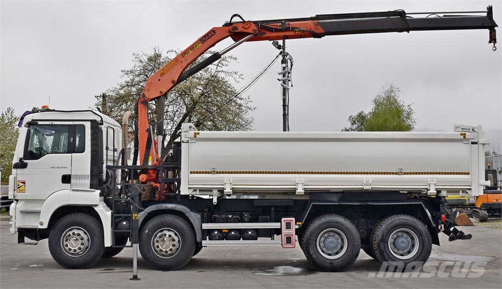 MAN TGS 35.440 * KIPPER 5,80m + KRAN * TOPZUSTAND Camiões basculantes