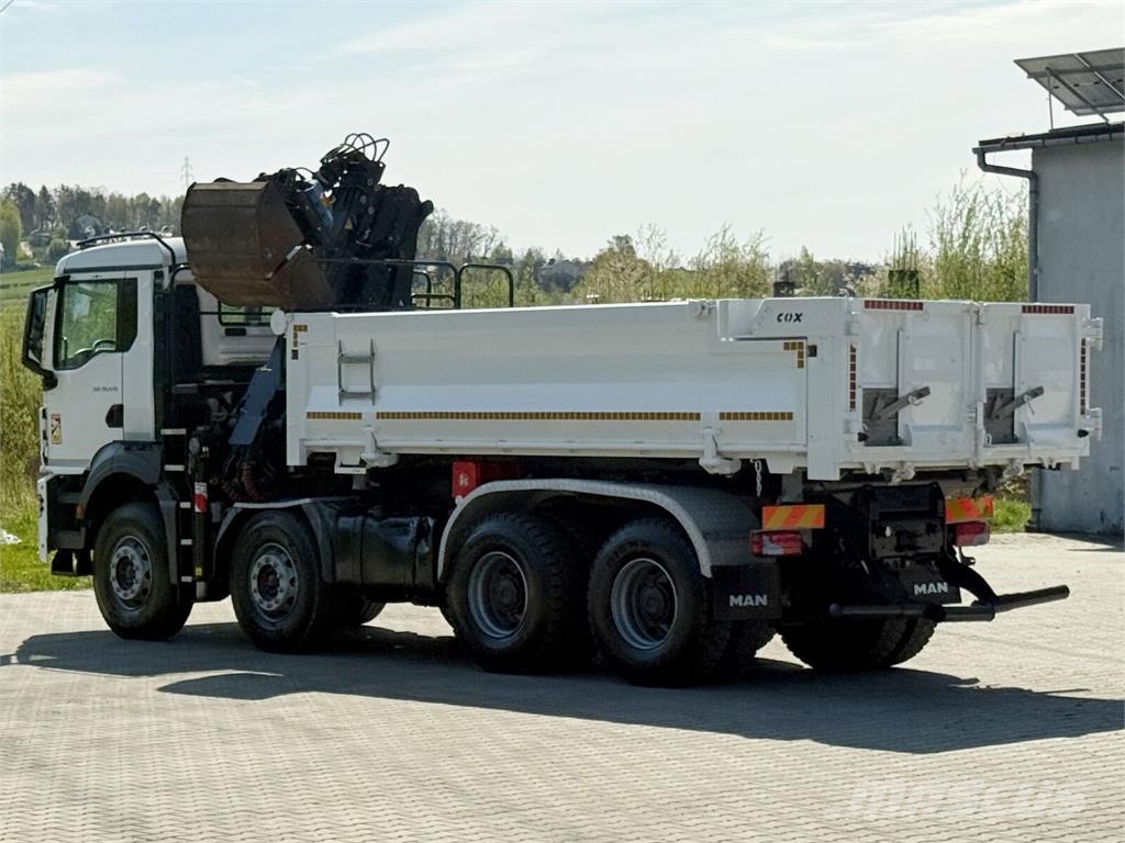 MAN TGS 35.470 * KIPPER 5,10m + KRAN * TOPZUSTAND Camiões basculantes