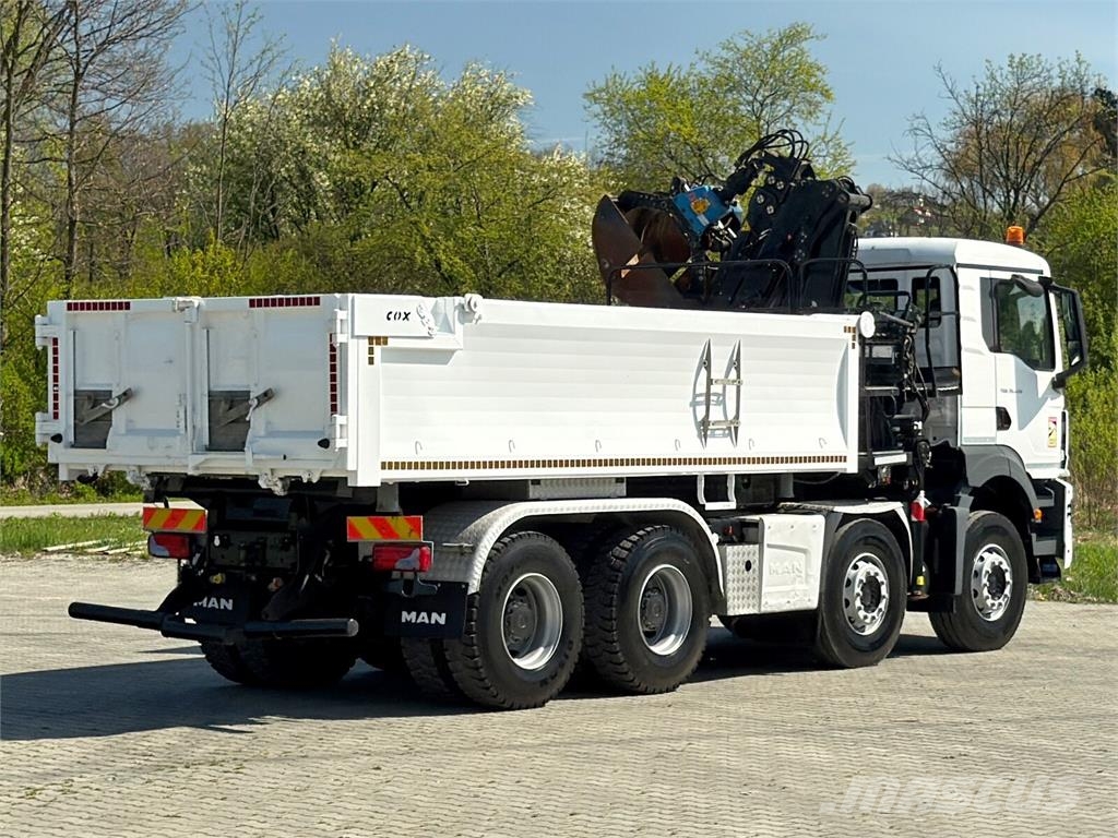 MAN TGS 35.470 * KIPPER 5,10m + KRAN * TOPZUSTAND Camiões basculantes