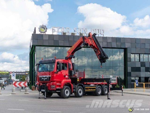 MAN TGS 35.480 8x6 PALFINGER PK 50002 EH CRANE TRUC Camiones plataforma