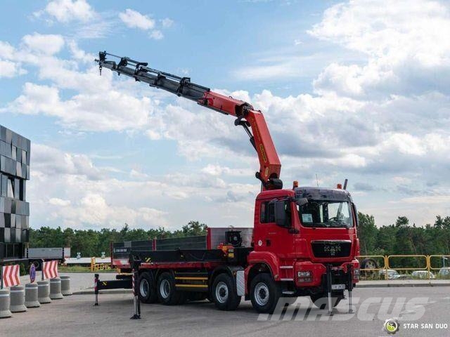 MAN TGS 35.480 8x6 PALFINGER PK 50002 EH CRANE TRUC Camiones plataforma