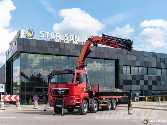 MAN TGS 35.480 8x6 PALFINGER PK 50002 EH CRANE TRUC Camiones plataforma