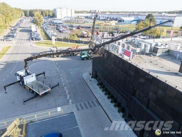 MAN TGS 35.480 8x4 HIAB 1055E-8 HiPro Crane FLY JIB شاحنات مسطحة/مفصلية الجوانب
