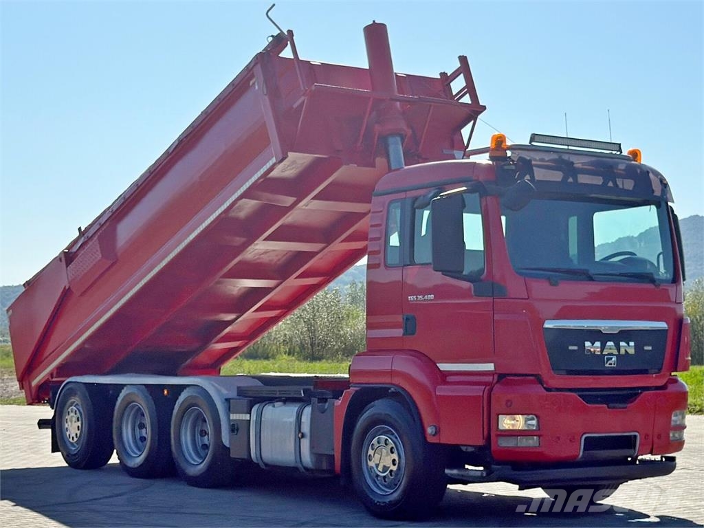 MAN TGS 35.480 * KIPPER 6,30 m * 8x4 덤프 트럭