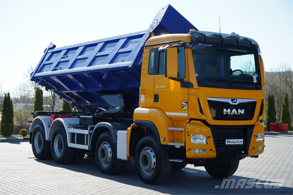 MAN TGS 35.500 / 8x4 / WYWROTKA / HYDROBURTA / BORDMAT Camion ribaltabili