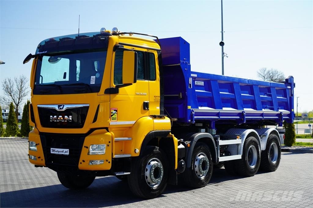MAN TGS 35.500 / 8x4 / WYWROTKA / HYDROBURTA / BORDMAT Camion ribaltabili