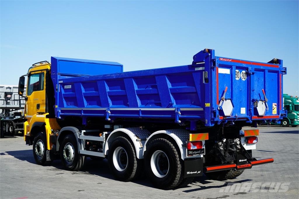 MAN TGS 35.500 / 8x4 / WYWROTKA / HYDROBURTA / BORDMAT Camion ribaltabili
