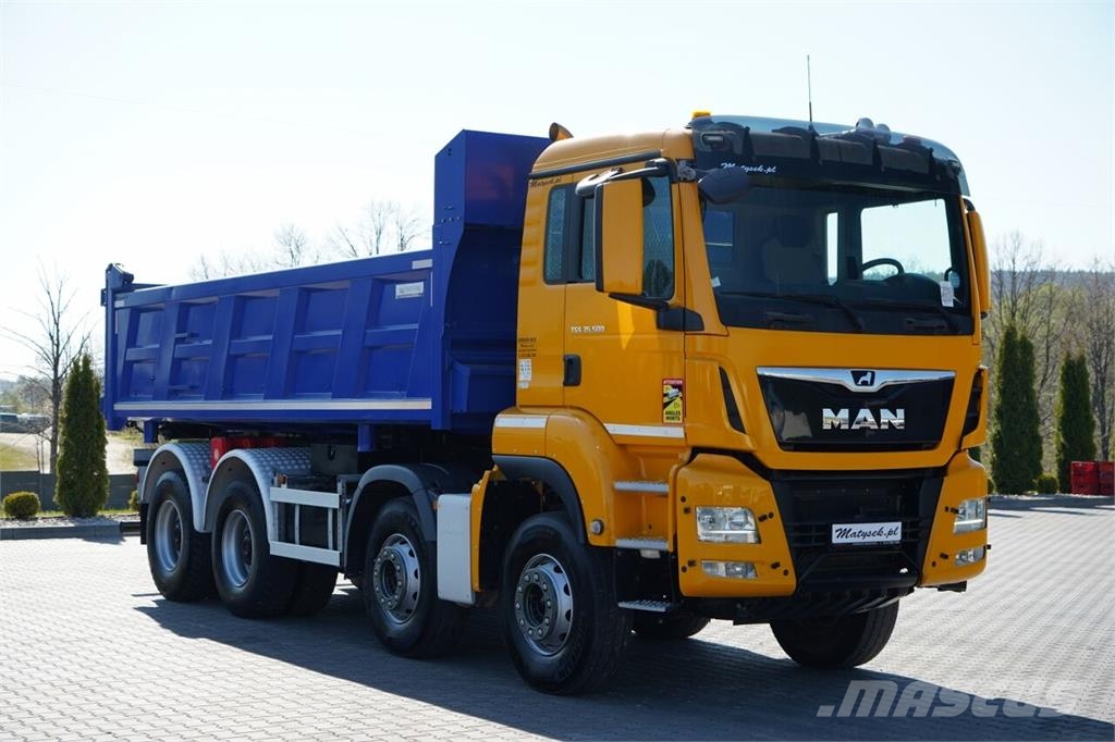 MAN TGS 35.500 / 8x4 / WYWROTKA / HYDROBURTA / BORDMAT Camion ribaltabili
