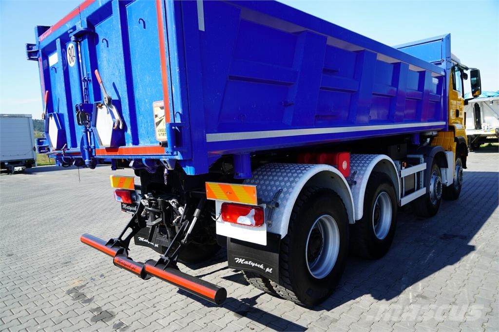 MAN TGS 35.500 / 8x4 / WYWROTKA / HYDROBURTA / BORDMAT Camion ribaltabili