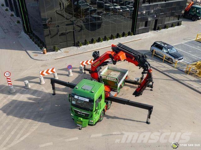 MAN TGS 35.500 8x4 Palfinger PK 135.002 TEC Crane Camioane platforma/prelata